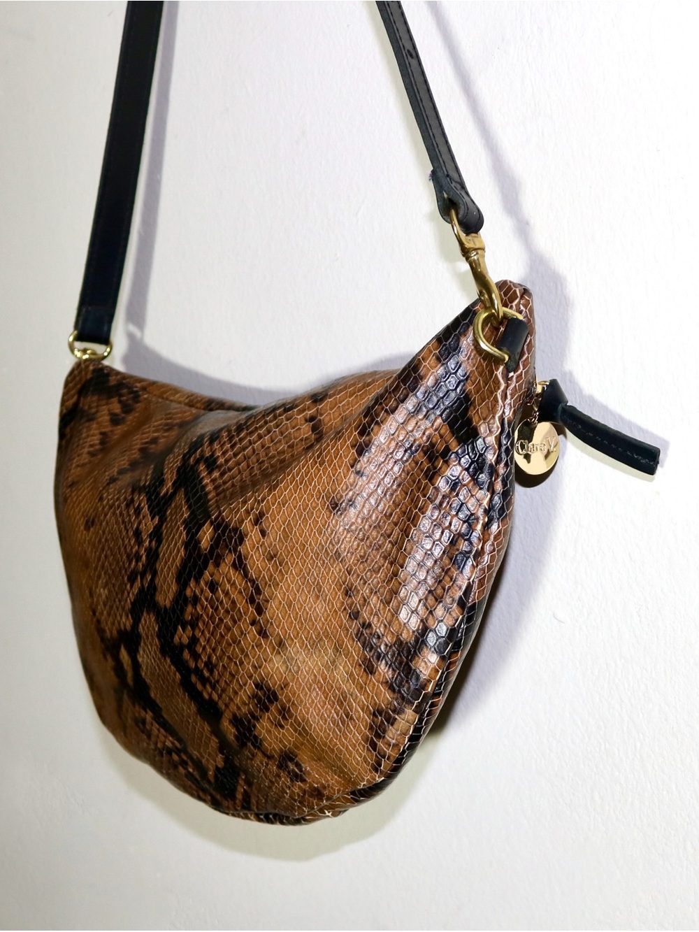 Clare V. Grande Belt Bag in Python - Picture 9 of 16
